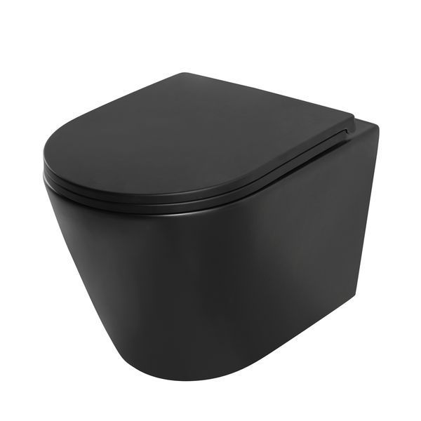 Унитаз подвесной Mixxus Premium BEVEL-0304-T1 BLACK 480x360x360mm сист. смыва TORNADO 1.0 (MP6677) MP6677 фото