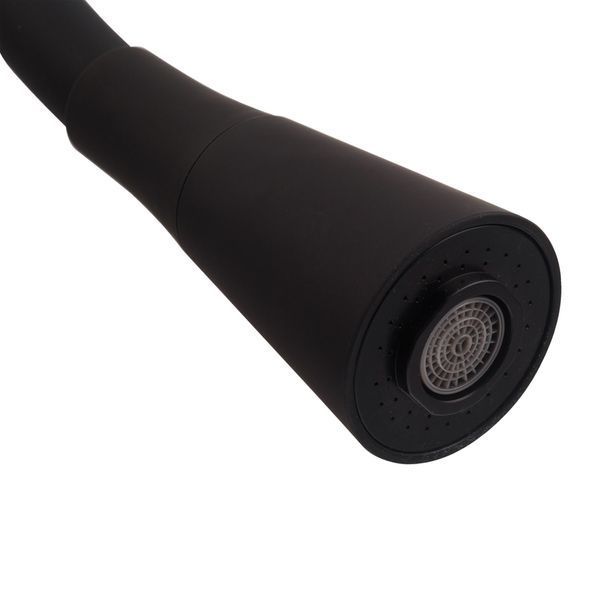 Змішувач для кухні Mixxus SEO-011-T Graphite Refl.Black з нерж.сталі SUS304 (Кол.графіт+сил.вилив чорний) (MI8434) MI8434 фото
