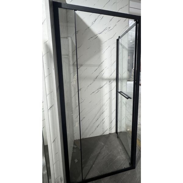 Душова кабіна без піддону Mixxus Premium Quadro SC01-90x90x195-TR Black прозоре скло 6мм (MI8292) MI8292 фото