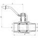 Кран кульовий СК 1 1/4" ГШР Б/Н ART.607 (WP0103) WP0103 фото 3