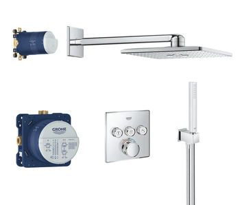 Душова система прихованого монтажу з термостатом Grohe Grohtherm SmartControl (34804000) 34804000 фото
