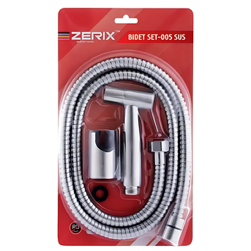 Набір для гігієнічного душу Zerix BIDET SET-005.SUS з нержавіючої сталі SUS304 упаковка блістер (ZX5860) ZX5860 фото