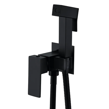 Смеситель для гигиенического душа Zerix KUB-333 Black из нерж.стали SUS304 (ZX4859) ZX4859 фото