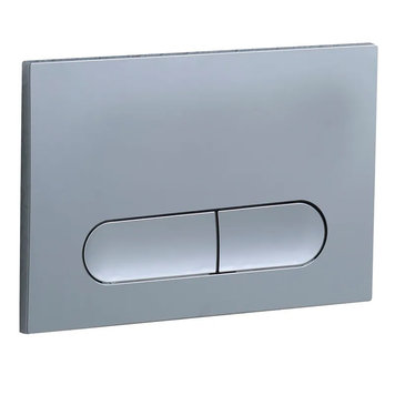 Панель смыва Koer KT-0608-01 240x160x10mm пластиковая, закругленная кнопка (цвет хром) (KR6124) KR6124 фото