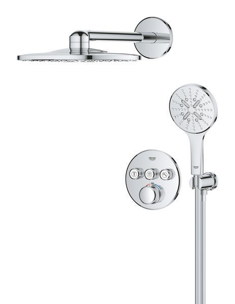 Душова система прихованого монтажу з термостатом Grohe Grohtherm SmartControl (34863000) 34863000 фото