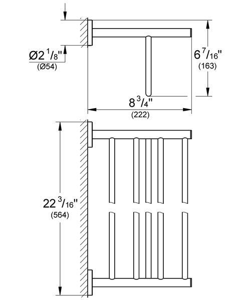 Поличка для рушників Grohe Bau Cosmopolitan Neutral (40462001) 40462001 фото