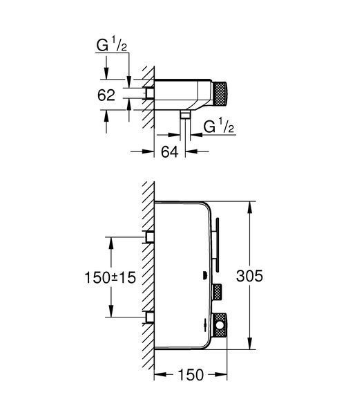 Термостат для душа Grohe Grohtherm SmartControl (34719000) 34719000 фото