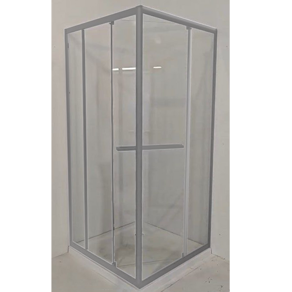 Душевая кабина с низким поддоном Mixxus Style SCT01-90x90x200-TR Chrome прозрачное стекло 6мм (MI8433) MI8433 фото