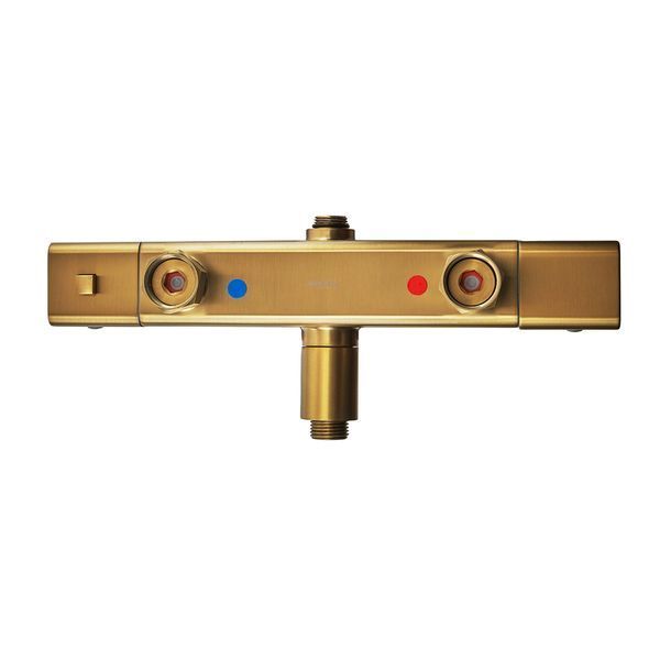 Душевая колонна Mixxus Premium VIRGO 009-J BRUSHED GOLD с термостатическим смесителем, 3 функции (MI6649) MI6649 фото