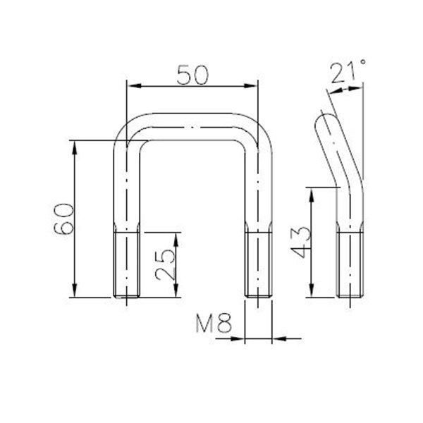 Элемент крепления груза борта прицепа Winterhoff ZBF 10-PO 50x60 мм (1860039) 1860039 фото