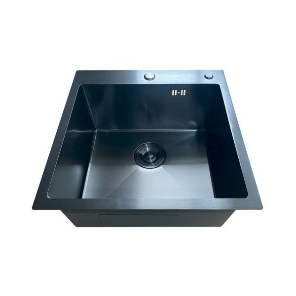 Мойка Mixxus MH5050 Micro Decor Black (3.0/0.8) с нерж. стали (цвет черный) (MI8215) MI8215 фото