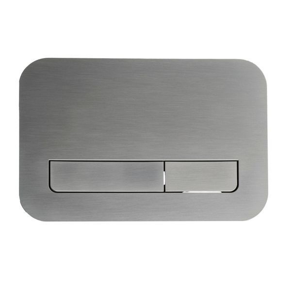 Панель смыва Koer KT-0609-07 240x160x7mm пластиковая, линейная кнопка (цвет графит) (KR6133) KR6133 фото