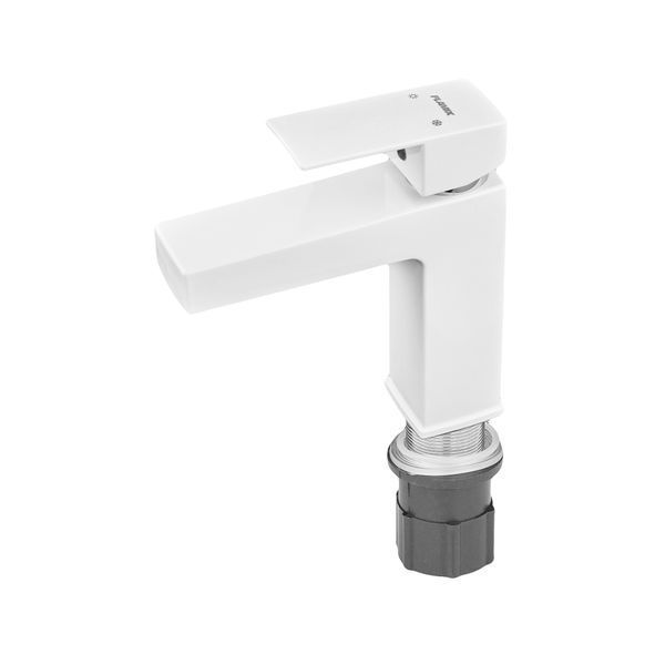 Смеситель для умывальника Plamix Kubus-001 SET White (с подводкой) (PM0671) PM0671 фото
