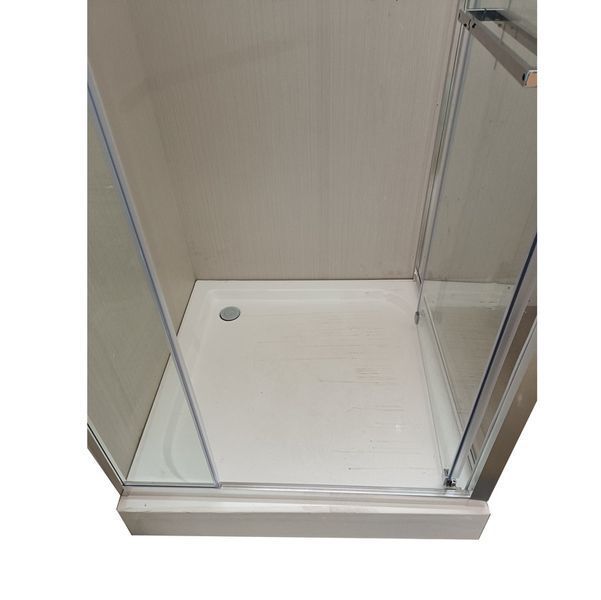 Душевая кабина с низким поддоном Mixxus Style SCT01-90x90x200-TR Chrome прозрачное стекло 6мм (MI8433) MI8433 фото