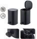 Відро для сміття з плавним закриттям овальне Zerix Prime-TC0105 Black 5л колір чорний (ZX5902) ZX5902 фото 8