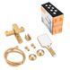Смеситель для ванны HAIBA KUBUS 009 EURO BRUSHED GOLD (Цвет матовое золото) (HB9628) HB9628 фото 7