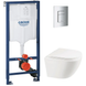 Комплект Grohe Set Унітаз ELLIPSE-0301-T3 + Інсталяція 38536001 + панель 38732000 (38536001ELLIPS0301T3) 38536001ELLIPS0301T3 фото 1