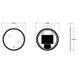 Зеркало Zerix Solo MC01-80 с LED Touch, Anti-fog, димером, регулятором яркости (ZX6064) ZX6064 фото 5