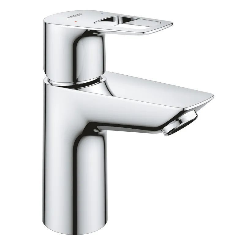 Одноважільний змішувач для раковини S-Size Grohe BauLoop New з нажимним донним клапаном (23878001) 23878001 фото