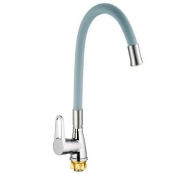 Змішувач для кухні Mixxus SOP4-045 Reflector Gray з сірим силіконовим виливом (MI6489) MI6489 фото