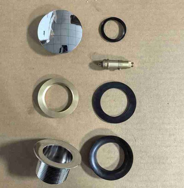 Донний клапан для ванни Koer PW-05-01 автоматичний (Click-Clack) (Колір хром) 1 1/2'' (KR3406) KR3406 фото