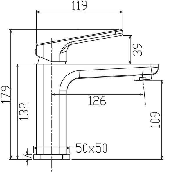 Змішувач для умивальника KOER KB-10031-12 (Колір матове золото) (KR5973) KR5973 фото