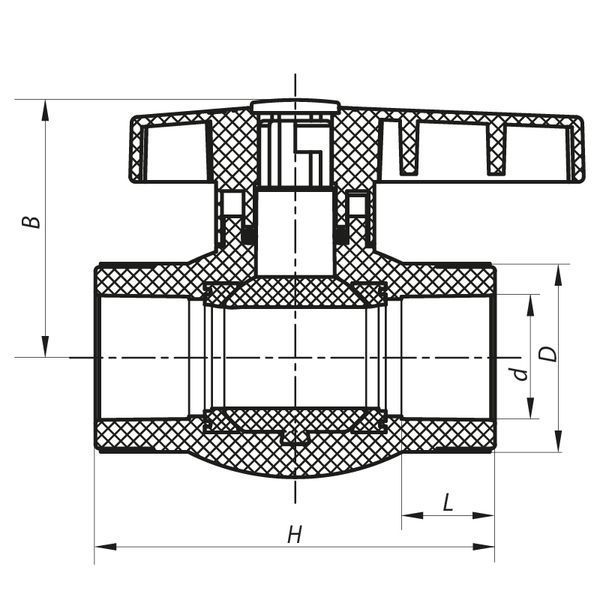 Кран кульовий PPR КШ для хол. води 20 (Koer K0082.PRO) (KP0099) KP0099 фото