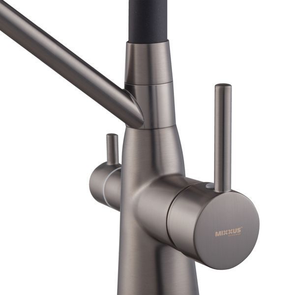 Смеситель для кухни Mixxus Premium SENNA 021 GRAPHITE с выходом для питьевой воды (MI6827) MI6827 фото