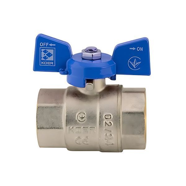 Кран кульовий Koer 1" ГГМ (KR.217.B) синій (KR2718) KR2718 фото