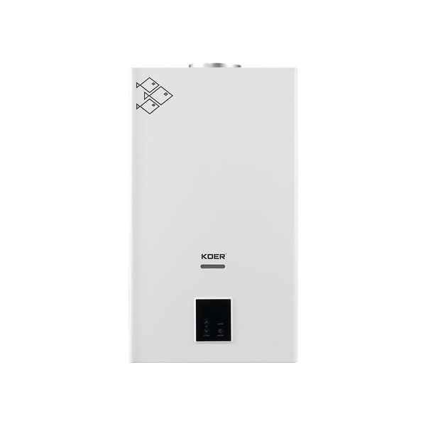 Газовая колонка KOER KWH.G0210 WHITE дымоходная с модуляцией 10 л/мин, цвет белый (KR5556) KR5556 фото