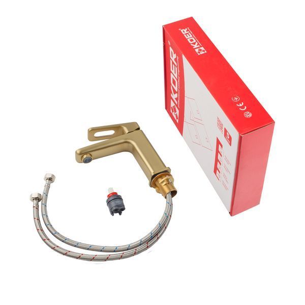 Змішувач для умивальника KOER KB-10031-12 (Колір матове золото) (KR5973) KR5973 фото