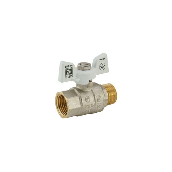 Кран шаровый Koer 1/2" ГШБ (KR.218.W) белый (KR0182) KR0182 фото