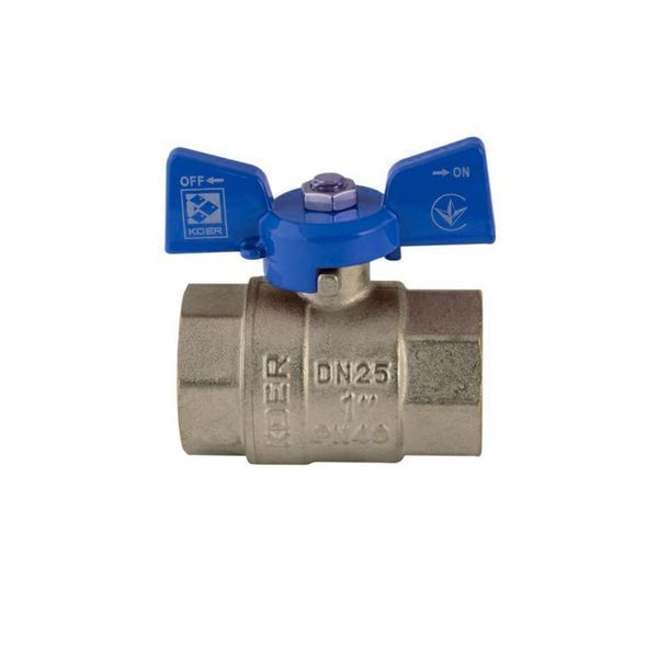 Кран кульовий Koer 1" ГГМ (KR.217.B) синій (KR2718) KR2718 фото