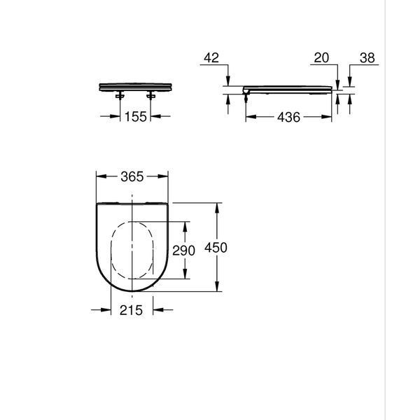 Сидіння для унітазу Grohe Euro Ceramic (102500SH00) 102500SH00 фото