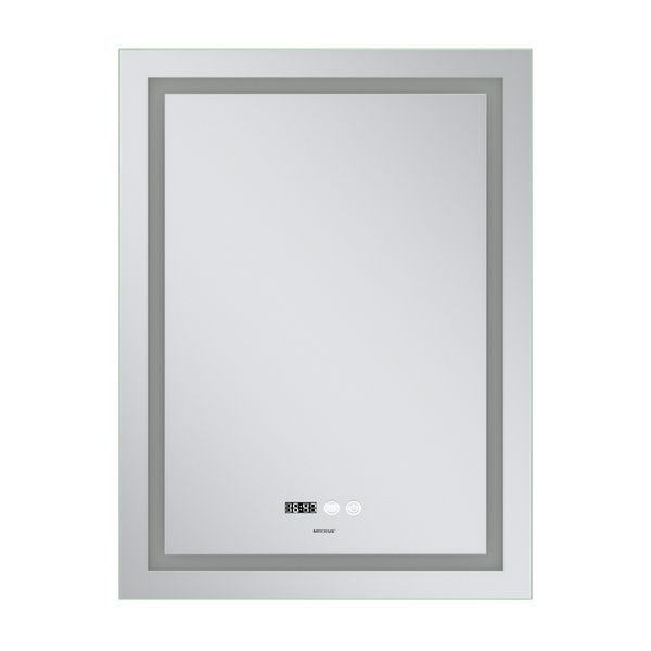 Зеркало Mixxus Premium FLASH MR21-60x80 с Led Touch, Anti-fog, димером, регулятором яркости, часами (MP6617) MP6617 фото