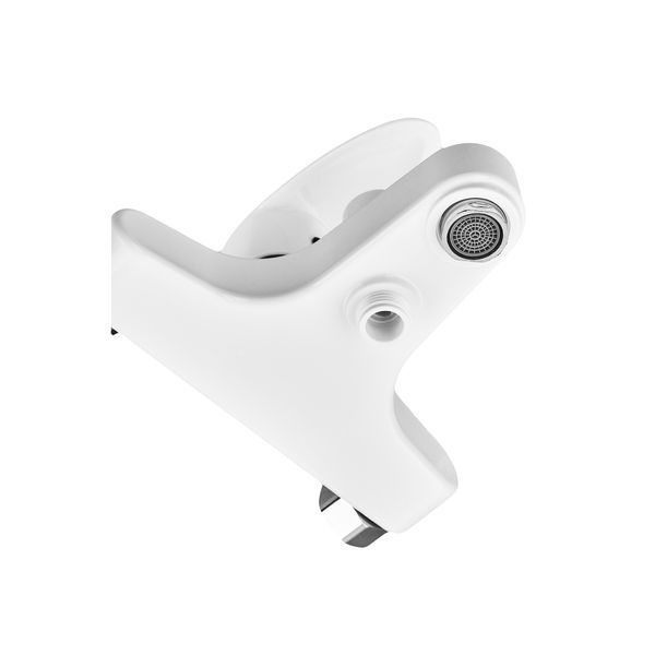 Смеситель для ванны Plamix CEZAR-009 EURO SET White, со шлангом, лейкой и кронштейном (PM0692) PM0692 фото