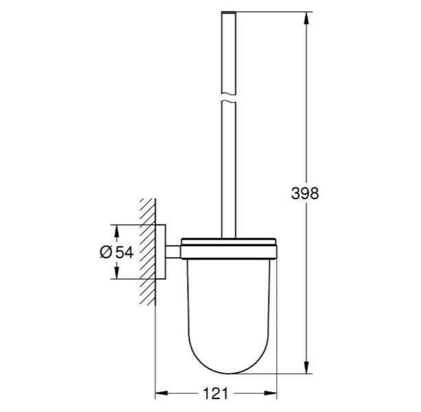 Туалетна щітка у комплекті Grohe Essentials (1024682430) 1024682430 фото