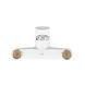 Смеситель для ванны Plamix CEZAR-009 EURO SET White, со шлангом, лейкой и кронштейном (PM0692) PM0692 фото 3