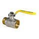 Кран кульовий KOER KR.215.G - 1 1/4" FM ГШВ YELLOW, ручка "важіль" жовта (KR0125) KR0125 фото 3