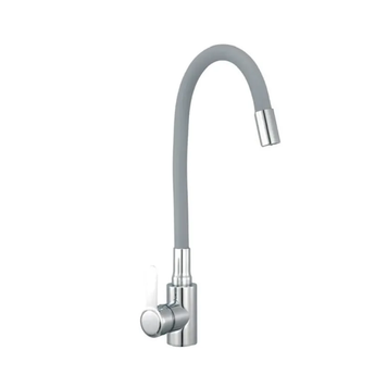 Смеситель для кухни с силиконовым. изл. Champion EZA-011 Chrome REFL.GRAY с нерж. стали (CH6456) CH6456 фото
