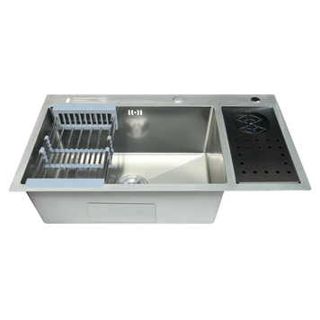 Мойка Zerix ZH8245-SET-08 Micro Decor SS Color из нержавеющей стали (цвет нерж.) (ZM5593) ZM5593 фото
