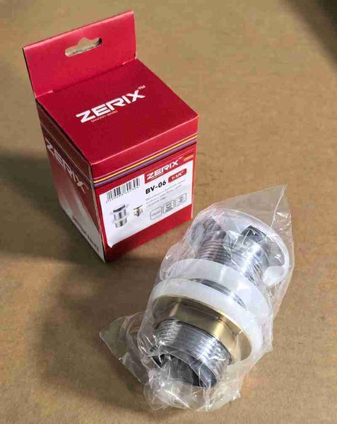 Донний клапан для раковини Zerix BV-06 1 1/4'' без переливу автоматичний СLICK-СLACK (Колір хром) (ZX6023) ZX6023 фото