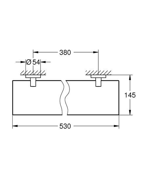 Стеклянная полочка Grohe Essentials New (40799001) 40799001 фото