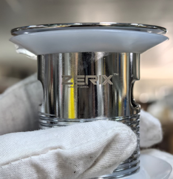 Донний клапан для раковини Zerix BV-05 1 1/4'' з переливом автоматичний СLICK-СLACK (Колір хром) (ZX6022) ZX6022 фото