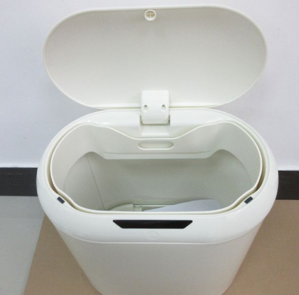 Мусорное ведро сенсорное овальное Mixxus Premium Topper-TC0112 White 12л цвет белый (MI7082) MI7082 фото