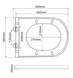 Унітаз-біде підвісний Mixxus Premium ELLIPSE-1301-R 500x365x350mm система змиву RIMLESS (MP6659) MP6659 фото 9