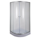 Душова кабіна з низьким піддоном Mixxus PLAIN SCT02-90x90x195-FB SATIN матове скло 4мм (MI6896) MI6896 фото 1