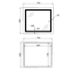 Зеркало Mixxus WARM MR12-80x70-Reverse с Led Touch, Anti-fog, димером, регулятором яркости (MI6936) MI6936 фото 5