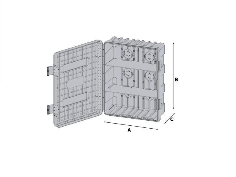 Ящик інструментальний Daken Dual Box 616х735х270 мм об'єм 75 л (1001161010) 1001161010 фото