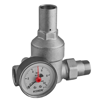 Редуктор тиску Koer KR.1239 - 3/4" з манометром "мембранний" (KR5880) KR5880 фото